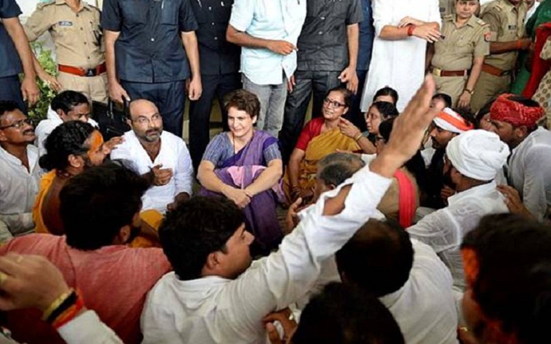 24 घंटे से गेस्ट हाउस में बंधक प्रियंका गांधी, कहा- जमानत नहीं लूंगी चाहे जेल भेज दें, तृणमूल नेता भी पहुंचेंगे