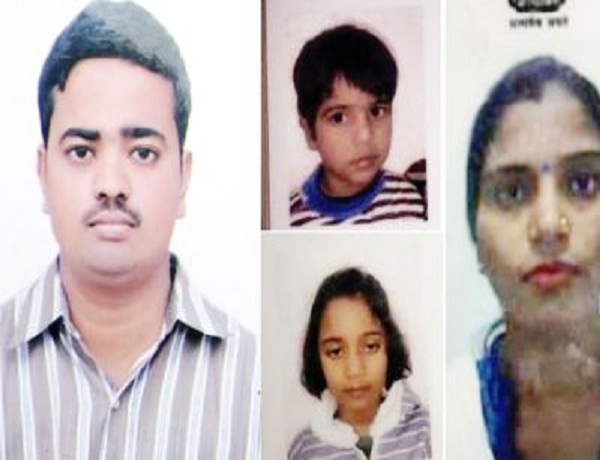 लखनऊ में पत्नी और दो बच्चों की हत्या करके सिरफिरे ने भी दी जान