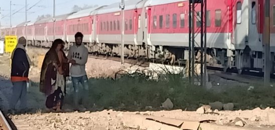 Goods train passes over a woman in Kanpur but lives saved