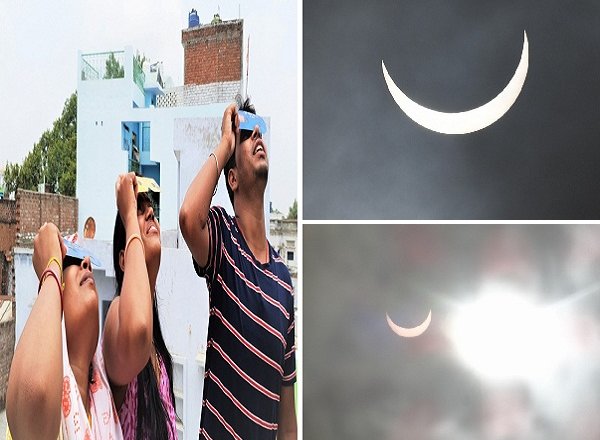 कानपुर-बांदा में भी दिखाई दिया सूर्य ग्रहण का अद्भुत नजारा