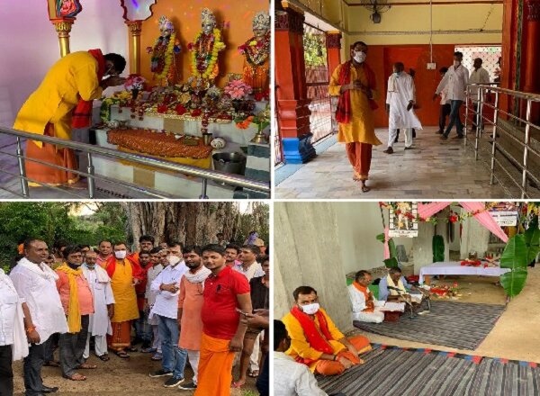श्रीराम मंदिर भूमिपूजन : राममय हुआ बांदा, विधायक प्रकाश द्विवेदी ने 110 मंदिरों में कराई अखंड रामायण