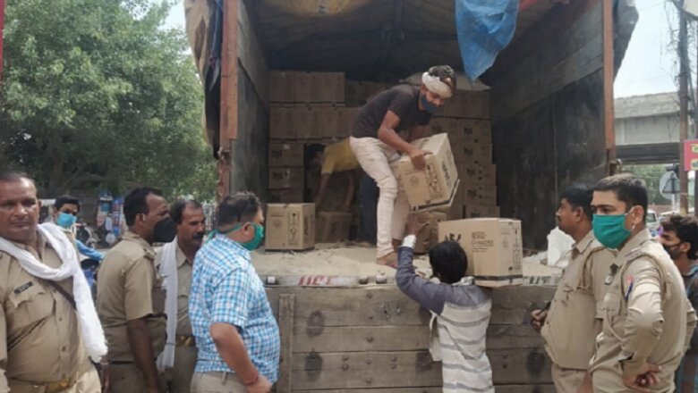 कानपुर में पकड़ी गई हरियाणा वाली लाखों की अवैध शराब