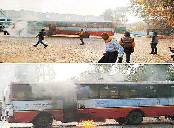 Breaking News : बांदा में रोडवेज बस में आग से हड़कंप, यात्रियों ने उतरकर बचाई जान