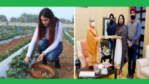 Bundelkhand's daughter Gurleen Chawla meets CM Yogi after receiving praise from PM Modi