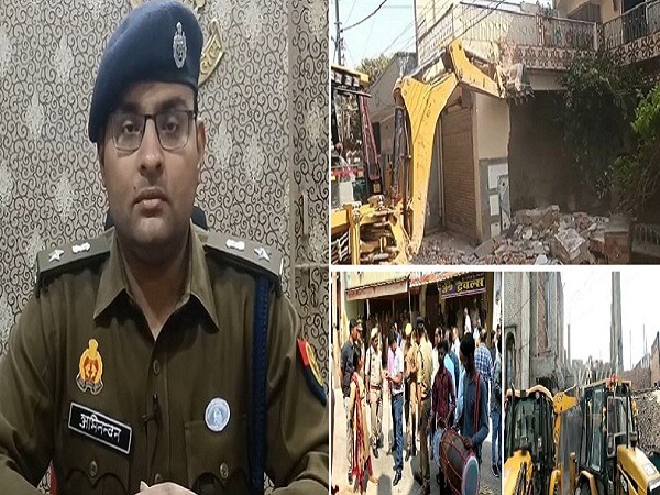 Banda : Bulldozers, guns-cartridges and cash worth lakhs recovered at houses of Mafia Mukhtar Ansari's helpers