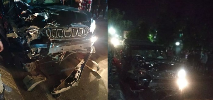 In Lucknow Uncontrollable Scorpio trampled the scooty, the entire family of Sitapur perished 