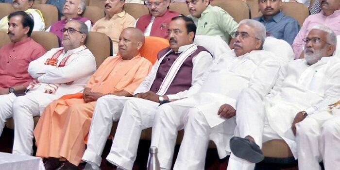 Lucknow : Chief Minister Yogi watched film "The Kerala Story" with ministers 
