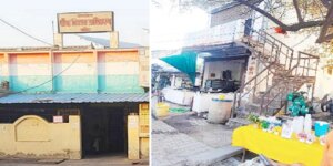 Darkness under lamp : Illegal shops made of encroachment in front of Banda Development Authority