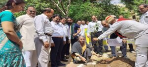 in Banda District Judge planted saplings in court premises
