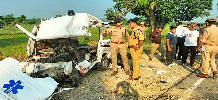 Very painful : Mother and three daughters carrying husband's dead body died in an accident 