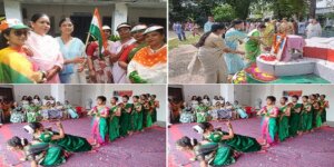 Independence Day celebrated with pomp in Banda Arya Kanya Inter College, girl students presented colorful programs