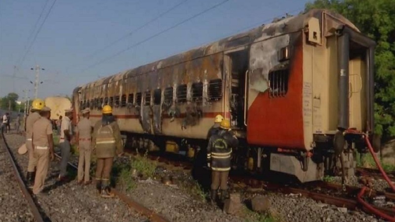 Madurai train accident : 10 people from Sitapur were present in train, two confirmed dead, many scorched 