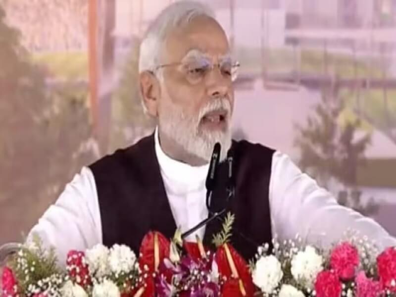 PM Modi laid foundation stone of cricket stadium in Varanasi