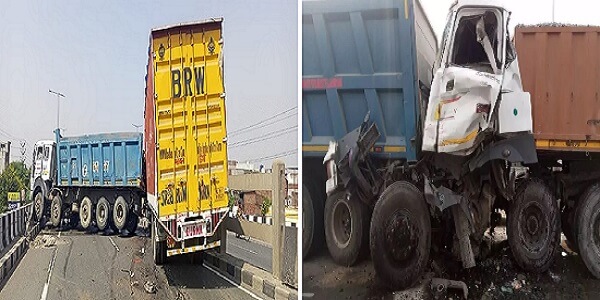 Kanpur : हाईवे में खड़े ट्रक में घुसा डंपर, दो घायल-घंटों लगा रहा जाम