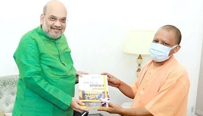 Lucknow : CM Yogi meets Amit Shah-Nadda