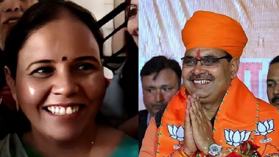 Rajasthan CM Bhajanlal Sharma's wife started 21 km Dandavati Parikrama of Giriraj Ji in Mathura