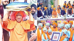 Lucknow : Guruvani, Ardaas and Langar at CM residence, Chief Minister worshiped Guru Granth Sahib