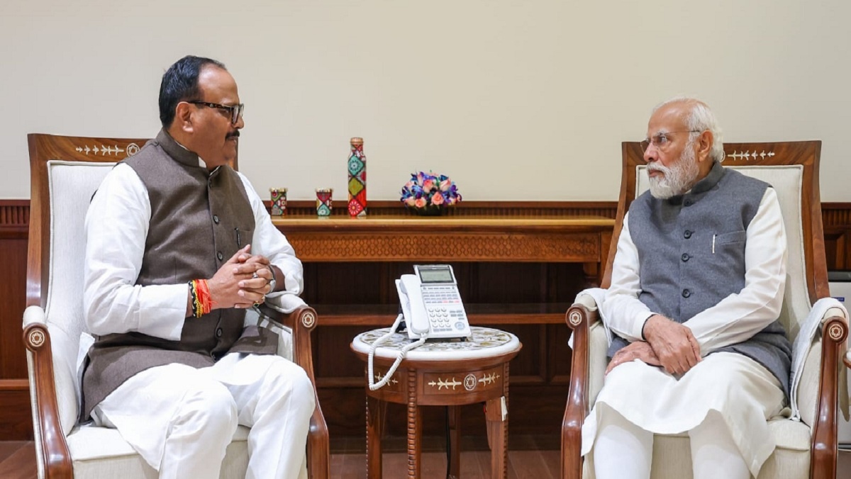 Meeting of Deputy CM Brajesh Pathak and PM Modi 