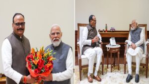 Meeting of Deputy CM Brajesh Pathak and PM Modi