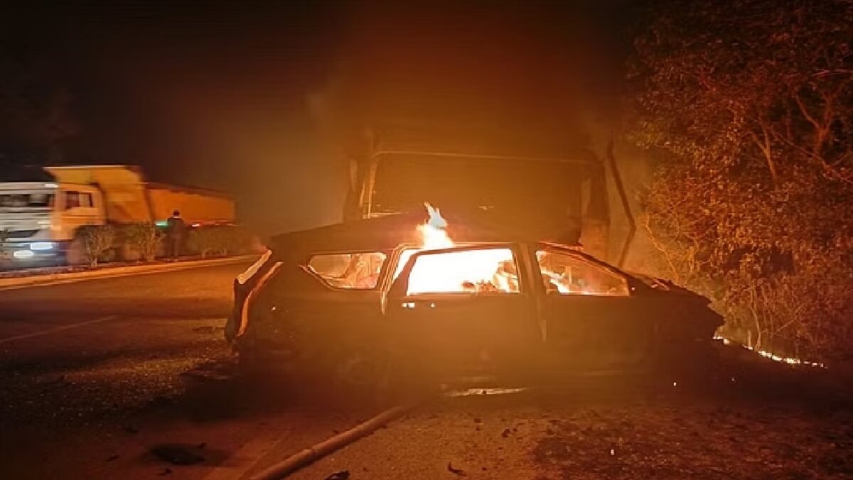 8 wedding guests burnt alive in car in accident in Bareilly, UP