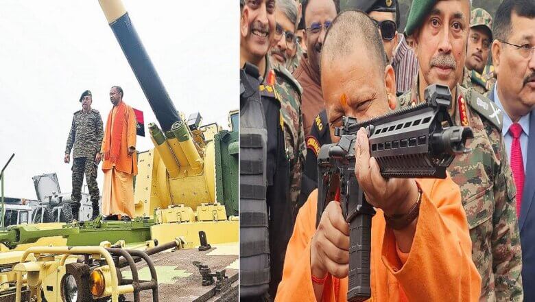 CM Yogi : हाथ में राइफल-टैंक की सवारी, नए अंदाज में मुख्यमंत्री योगी..