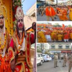 राम नाम के जयकारों से गूंजा बांदा, गाजे-बाजे संग निकली भव्य शोभा यात्रा