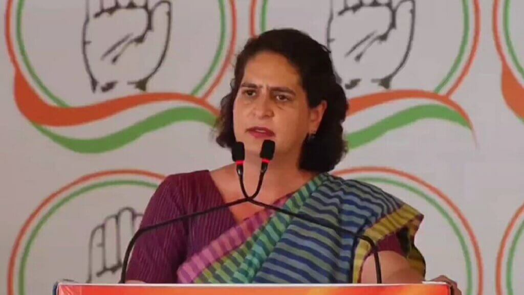 Emotional Priyanka Gandhi in Muraina MP