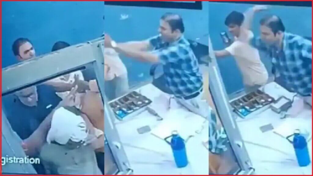 Doctor beats attendants in Banda, video viral