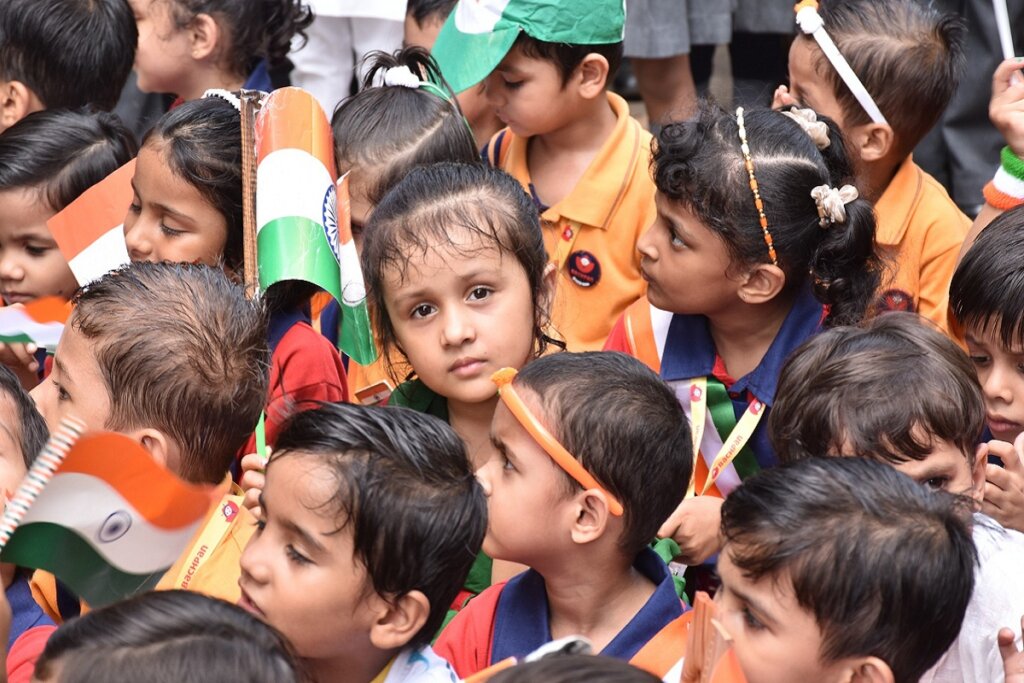 Banda : Independence Day in Bachpan school