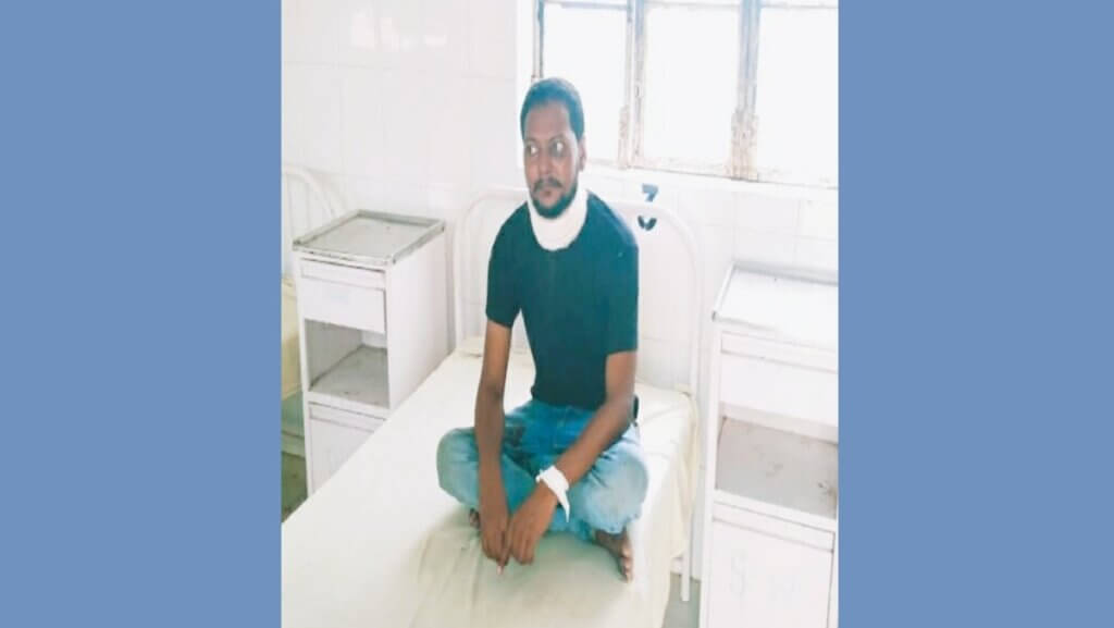 Young man slits his throat in Banda