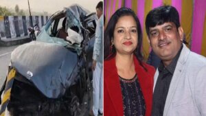 Tragic accident in Jhansi, businessman husband-wife died