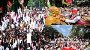 UP politics heats up on JPNIC, Akhilesh Yadav paid tribute on road