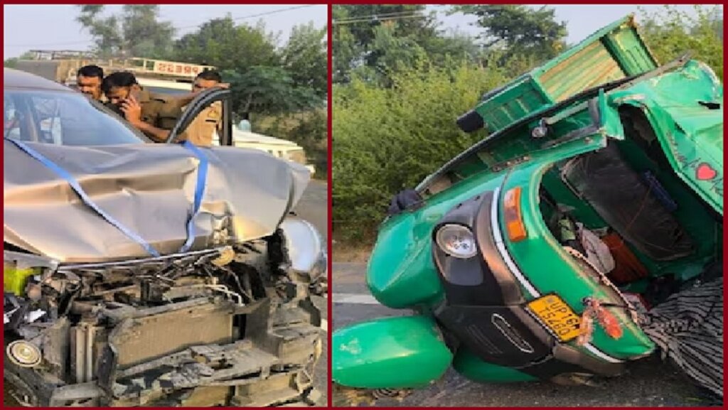 Horrific road accident in Badaun UP, 6 people died 