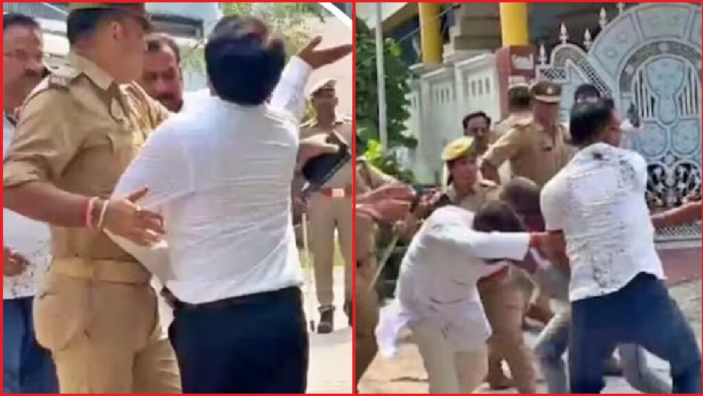 Lakhimpur : FIR in BJP MLA beating case, Awadhesh Singh along with wife named