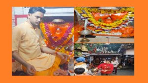 There was a queue of devotees on Sankatmochan mandir Banda