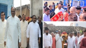 Banda: Deputy CM Brajesh Pathak attended funeral of BJP leader in Banda