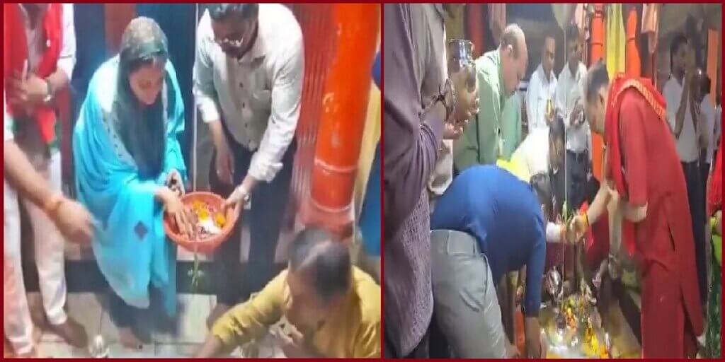 Kanpur : Purification of temple where Naseem Solanki had worshiped