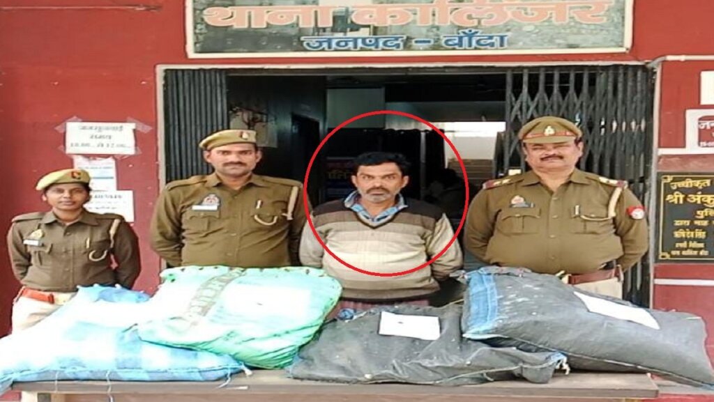 UP: This gentleman was growing ganja at home