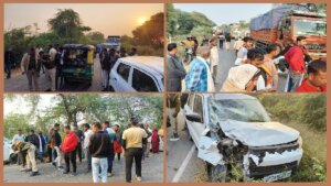 Horrific accident in Banda, woman and child died