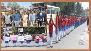 Commissioner-DM launches human chain for road safety awareness in Banda