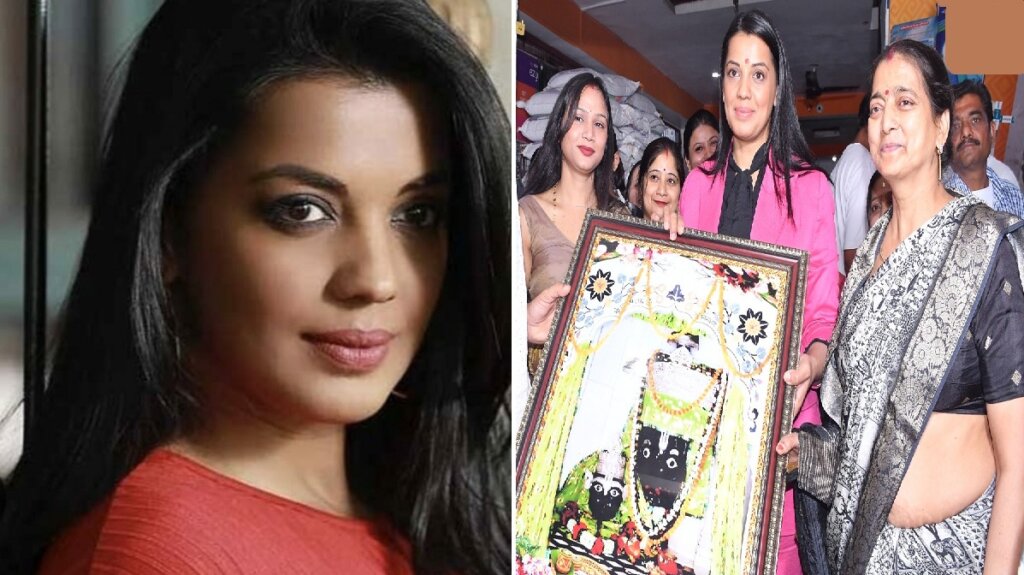 Famous model-actress Mugdha Godse reached Banda