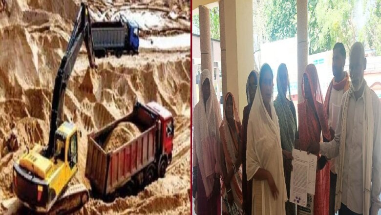 बांदा में अवैध खनन के खिलाफ किसानों का प्रदर्शन-साड़ी खदान में मध्य प्रदेश से माफियाओं का आतंक-ज्ञापन