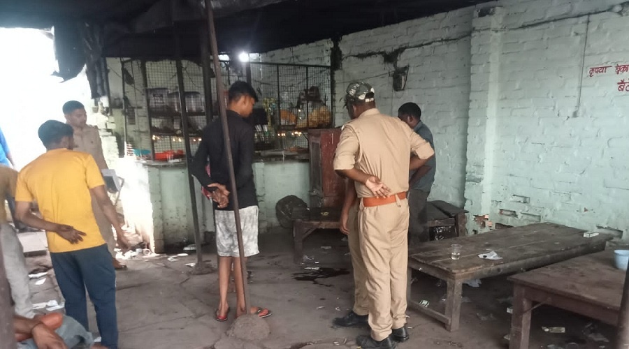 There was stir after two bodies were found inside and outside liquor shops