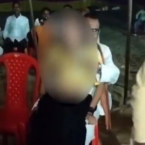 bjp-leader-babban singh obscene-video-goes-viral-with-lady-dancer