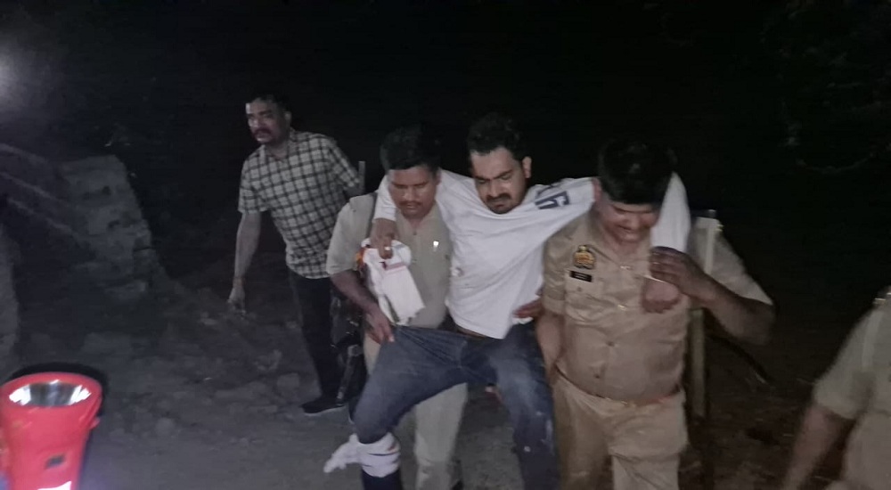 Breaking News: Encounter in Banda, reward-winning criminal Faizan shot and arrested