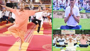 CM Yogi on Yoga Day in Gorakhpur