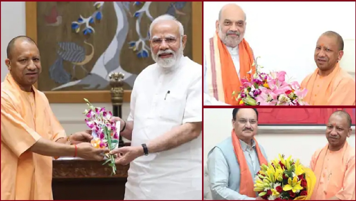 CM Yogi suddenly reached Delhi-met PM Modi-Amit Shah Nadda-speculations intensify