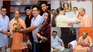 CMYogi Adityanath reached house of Minister of State Dinesh Khatik in Meerut