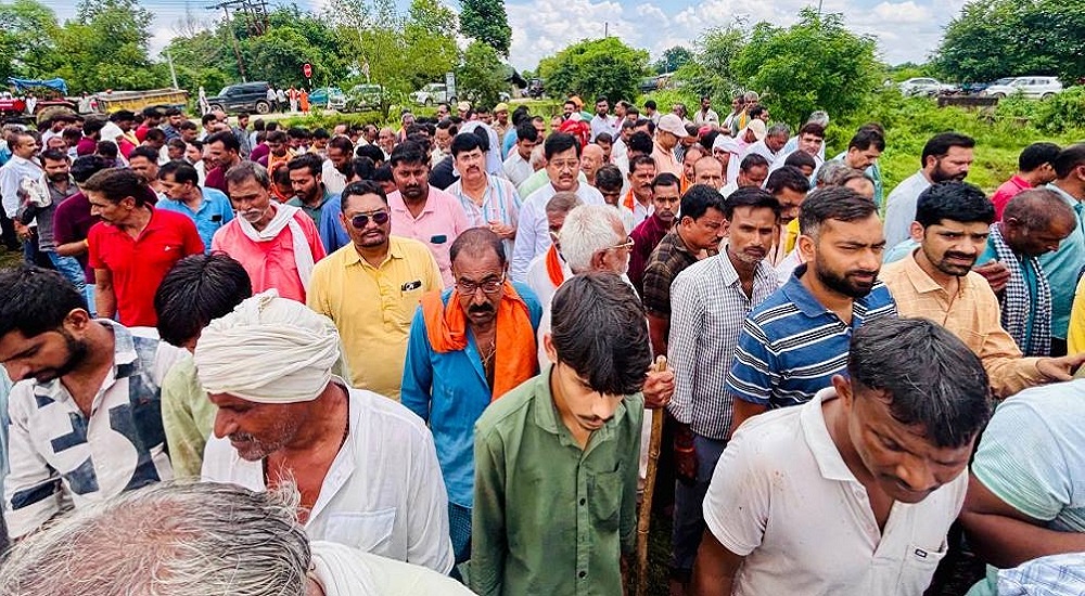 Funeral of former village head Hari Karan Singh