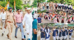 Huge Tiranga Yatra in Banda-Officials led
